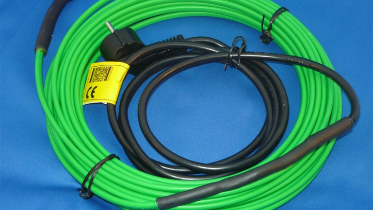 Câble chauffant antigel 230V 12m-16 W/m avec Thermostat pour la