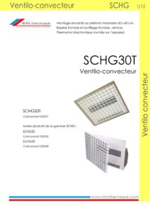 thumbnail of BHN thermique Ventilo-Convecteur SCHG30T doc 2510