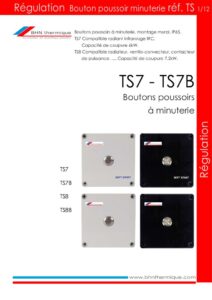 thumbnail of BHN thermique Bouton poussoir minuterie TS7 Fiche produits 25.06