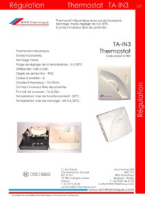 thumbnail of BHN thermique Régulation Thermostat TA-IN3 doc26.09